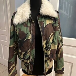 Rag and Bone Camo Bomber Jacket